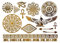 Ägyptische Tattoo Armbänder Tattoo Gold Tattoo Metallic Tattoo Fake Tattoo 330b
