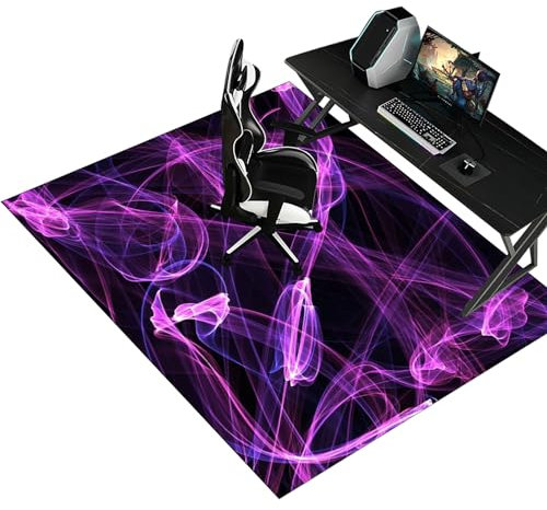 Tappetino per Sedia da Ufficio, Tappeto per Sedia Gaming, Tappetino Pavimenti per Parquet e Pavimenti Duri, Protezione per Moquette Multiuso, Tappeto Sedia Gaming 80 x 120 cm