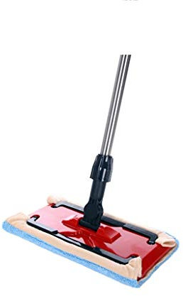Trapeador Profesional de Microfibra, Mango de Acero Inoxidable