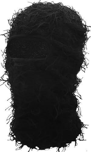 Ezweiji Balaclava Maske Skimaske Sturmmaske Winddichte und Atmungsaktive Kälteschutzmaske für Ski, Motorrad und Outdoor Aktivitäten (Nylon, Schwarz)