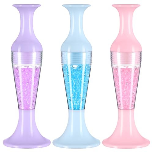 3Pcs Assorted Color Vase Shape Diamond Art Pens Rhinestone Sticky Tools for Nail Art and Diy Craft Projects