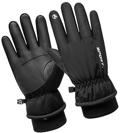 SHERCHPRY 1 Paar Handschuhe Fäustlinge Angelhandschuh Fahrradfäustling Leder Angeln Samt Wasserdicht Mann