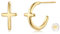 Jenosy Ohrringe Gold Damen Kreuz Ohrringe Zarte Gold Kreuz Ohrstecker für Damen Knorpel Huggie Ohrstecker für Mädchen Hypoallergene Ohrringe 18K Vergoldet Modeschmuck für Frauen und Mädchen