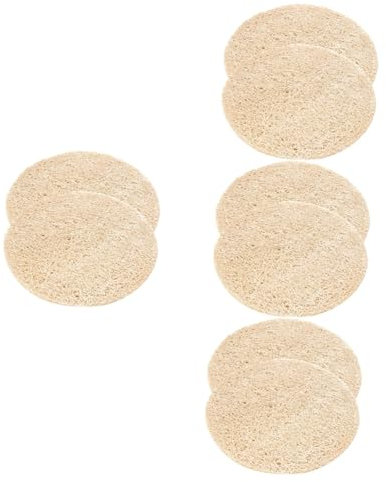 ABOOFAN 8 STK Luffa Matte Korkuntersetzer für Getränke Kork Tischsets Cup-Isolierkissen Kissen für Teekannen empfindlich schmücken Saugfähiger Untersetzer Dämmplatten