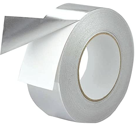 50 Meter Aluminium Klebeband mit Liner - 90 µm dick, Breite in 25mm I 30mm I 50mm I 75mm I 100mm hochwertig, strapazierfähiges Aluband silber, hitzebeständig bis +120°C (25mm x 50m)