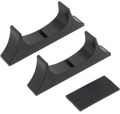 LT Easiyl 2pcs Support de Console Support de Manette de Jeu Support de Console Adaptateur de Support de Refroidissement Base de Support Horizontal Compatible avec Wii U Manette de Jeu Noir