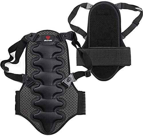 Generico Paraschiena Moto, Protezione Spessa Staccabile Cuscino, Misura Universale Uomo E Donna Gilet Di Protezione Per Moto, Sci, Snowboard, Protezione Per La Schiena, 5U257GMT6CN6GF31U