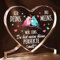 Craftique Ich Liebe Dich Geschenke Freund - Liebesvögel Acryl Dekoration - Jahrestag Geschenke für Frauen Männer, Partner Geschenke, Pärchen Geschenke Ideen
