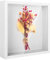3D Bilderrahmen zum Befüllen 20x20 cm, Quadratischer Bilderrahmen Tief zum Befüllen 3D Objektrahmen Tiefer 3cm Bilderrahmen Befüllbar für Fotos Blumen Hochzeitsstrauß - Weiß
