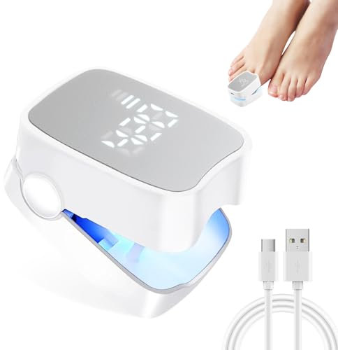 CHANCCI Upgrade Nail Fungus Laser Device with Time Display,Anti Fungal Nail Treatment for Toenail Fungus Treatment,910nm Infrared Light,470nm Blue Light,Treatment for Hand Toenail Fungal Infections