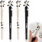 Plstod 4 Pcs Stylo Kawaii Animaux Panda, Gel Noir 0.5mm, Capuchon Rotatif, Cute pour Enfants, Étudiants, Bureau et Fourniture Scolaire