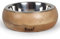 Fuzzl Bol en bois de manguier et acier inoxydable 18 cm – Naturel