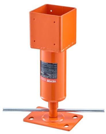 VEVOR Screw Jack Post, 13.2-18.7 Height Range, 4 x 4 Adjustable Shore Jack, 24700 lbs Max Load Capacity, Temporary House Jack Pole for Leveling, Lifting Floor Crawlspace Basement Shore Beam