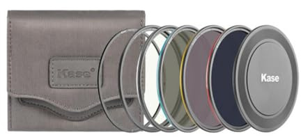 Kase KW Revolution Magnetisch Filter Professional 67mm Kit - Farbcodierte Ringe inkl CPL ND8 ND64 ND1000 & Magnetischer Adapter,Objektivdeckel und Etui