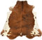 Kuhfelle Online & Nomad KUHFELL RINDERFELL BRAUN WEIß SALZ & Pfeffer 240 x 210 cm XXL KUHFELL Teppich