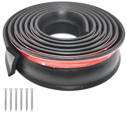 Garagentor Dichtung 3 Meter Universal Garagentor Gummidichtungsstreifen Garagentor Dichtung Unten Wetterfeste Dichtung DIY-Dichtungsstreifen-Ersatzgummi, Garagen sauber und trocken zu halten