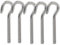 huruirui M10 5pcs Schraubhaken 304 Edelstahl A2-70 Hakenschraube Haken mit Gewinde Haken Schwerlastdübel, Aufhängeartikel Hakenschraube Bolzen Outdoor Indoor Hängen Zubehör