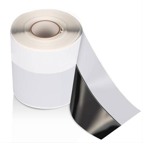 AOAOJIAO Self Adhesive Flexible Waterproof Upstand Baths & Shower Trays Seals, Tanking Sealant Sealing Tape, Bath Seal Used Prior to Tiling, Anti Mould