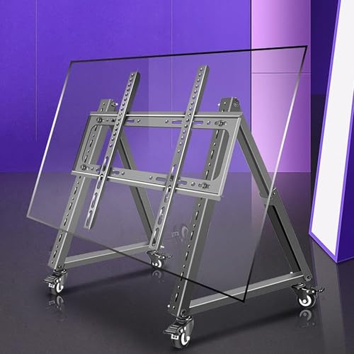 QICBYING Podium para Sala De Conferencias Soporte De Piso Universal TV - Soporte Rodante para TV para Televisores De 40 A 70 Pulgadas, Carro Móvil para Monitor De TV De Baja Altura