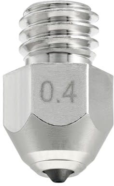 Diamant PCD-Düse 0,4mm für Ender 3, CR-10, Elegoo Neptune 3, Sovol SV06 3D-Drucker und mehr, Außergewöhnliche Härte und hervorragende Wärmeleitfähigkeit, Nickelbeschichteter Kupferkörper
