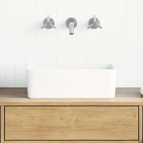 Generico Lavandino 40x30x13 cm in Ceramica Bianco,Lavandini Bagno