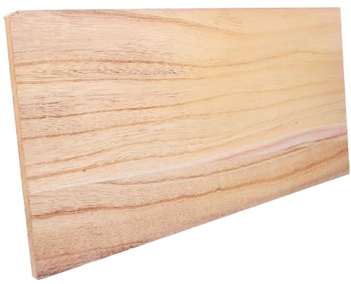 Housoutil Planche sur Mesure en Bois Massif Rectangulaire 40x20cm, Panneau Soi-même pour Armoire, Rangement Polyvalent