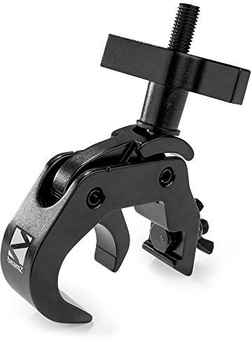 BeamZ BC50B-250T Quick Clamp Slimline Truss Lighting Clamp, Heavy-Duty 250kg Load Capacity, Fits 40-63mm Tubes, Stage & Theatrical Lighting Truss Clamps - Black