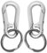 nuoshen Keychain,2 Pcs Metal Keyring Carabiner Clip Keyring Keychains for Craft Lobster Clasps Swivel Clips Key Chain for Men