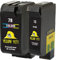 YELLOW YETI Ersatz für HP 15 78 Druckerpatronen Schwarz/Farbe kompatibel für HP Deskjet 3810 3820 815c 916c 920c 940c 948c Officejet 5105 5110 V30 V40 V45 PSC 2120 700 720 750 900 950 Copier 310