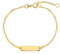 Amor Identarmband Damen Armschmuck, 14+2 cm, Gold, Kommt in Schmuck Geschenk Box, 2014470