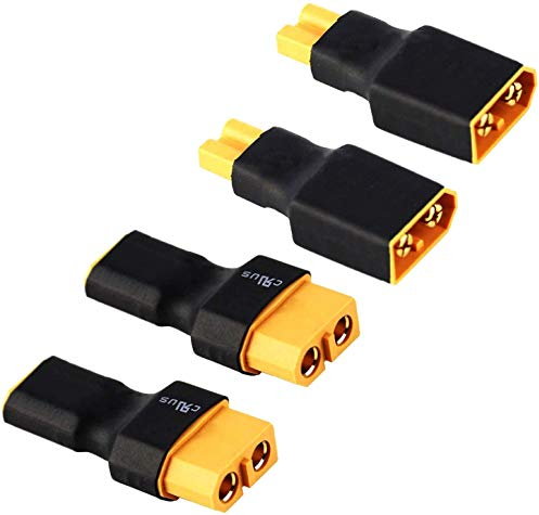 2Paar Adapter XT30 auf XT60 Male Female Stecker Buchse Männlich Weiblich Adapterkabel Plug für Lipo Akku Batterie