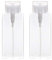 TOPBATHY Flacon Pompe RéUtilisable 300Ml Transparent - Distributeur Pratique pour Lotion Dissolvant Vernis À Ongles Voyage Maison 2 PièCes