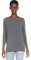 ONLY Women's Thin Knit Sweater 3/4 Sleeve Round Neck Knitted Essential Stretch Jumper ONLGLAMOUR, Colours:Dark Grey, Size:M
