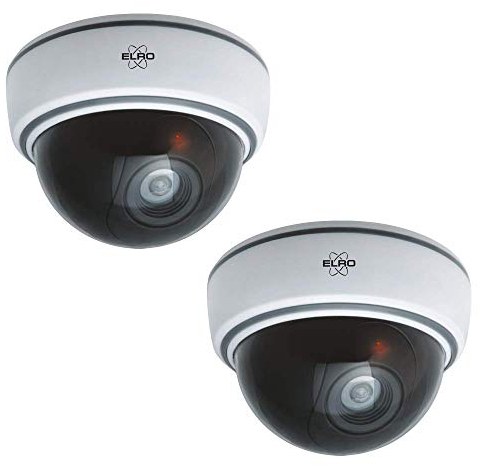 ELRO CDD15F Indoor Dummy Dome Kamera, Weiß, 2 Pack