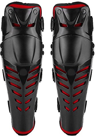 Akozon protection Motorrad Schienbeinschoner, 1 Paar Motorrad Racing Enforcer Erwachsene Knie- und Schienbeinschoner Knieschutz Schutzausrüstung Körperschutz Ersatz Zubehörteil