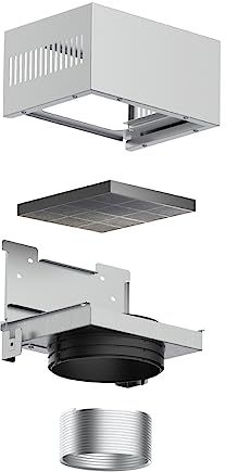 Teka CFH 15200 L3C - Kit de Recirculación, para Filtros Convencionales con Cubretubos, con Soportes de Anclaje, Incluye un Tubo Ondulado, Modelo Cuadrado, Color Acero Inoxidable