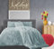 Comfort Collections Teddy Cuddles Fleece Duvet Quilt Cover Hug & Snug Bedding Set With Matching Pillowcase Warm and Cosy Duck Egg Bedding Set Single 135cm x 200cm Approximately.