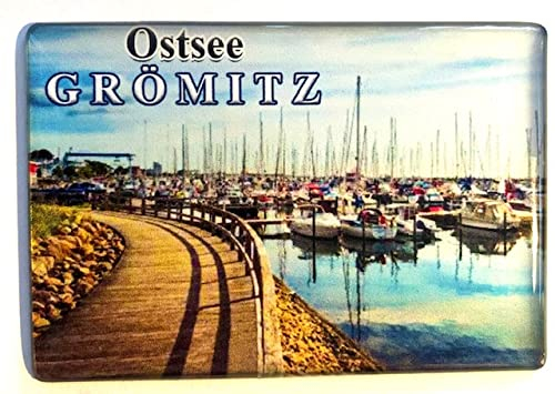 Grömitz,Ostsee,Deutschland -Souvenir-Kühlschrankmagnet Fridge Magnet, Reiseandenken 271101