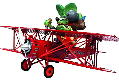 American Muscle 1929 Waco Straight Wing Rat Fink Rat Baron Maßstab 1:30 Druckgussmodell