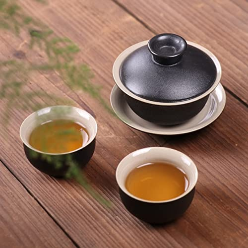 CODAO Black Crockery Ceramic Teapot Kettles Tea Cups Porcelain Kung Fu Tea Set Drinkware For Tea Ceremony