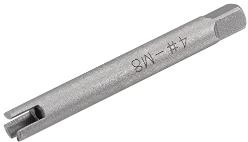 sourcing map Extracteurs de Taraud M8 / 5/16 (Métrique/Pouce) 3 Cannelures Cassé Dépouillé Vis Filetage Robinet Déménageur Haut Carbone Acier Outil