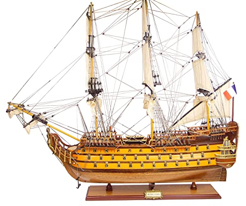 osters muschel-sammler-shop Schiffsmodell Royal Louis │ Modellschiff │Segelschiff │ Premium-Modell │90cm Länge - 85cm Höhe (Royal Louis)