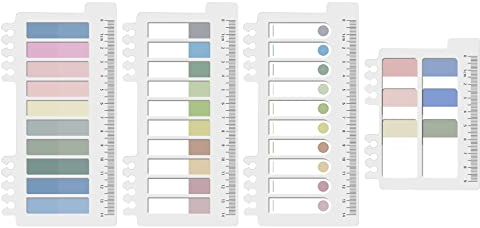 Vicloon Datei Index Tabs, 660 Stücke Haftstreifen, Selbstklebende Haftmarker, Page Marker Note Flags, Lesezeichen Noten, Repositionierbare für Seiten Oder Lesezeichen,10 Farben