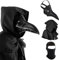 Raxwalker Plague Doctor Mask Costume Set Steampunk Leather Masks With Cloak for Adult Halloween Cosplay Props
