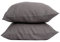 My Linen Home Kissenbezug 40x40 Leinen 2er Set | Hochwertiger Kopfkissenbezug in Dunkelgrau | 100% Stonewashed Leinen Bettwäsche | Made in EU | Antiallergisch & Hautverträglich