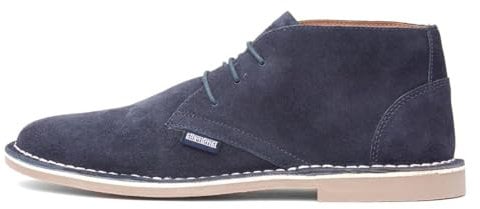 Lambretta Chiswick Mens Navy Suede Desert Boot - Size 12 UK - Blue