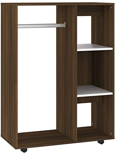 vidaXL Kleiderschrank Braun Eichen-Optik 80x40x110 cm Holzwerkstoff