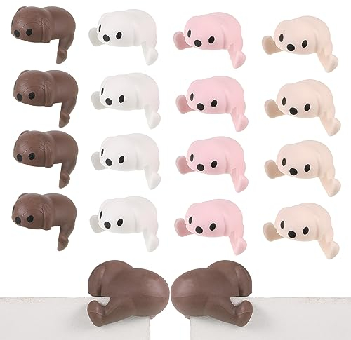16 Stück Kantenschutz Baby Selbstklebend Klebestreifen Tisch Eckenschutz für Kinder Tier Design Kantenschutz für Möbel Rückstandslos entfernbar