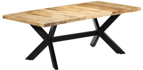 vidaXL Dining Table 200x100x75 cm Solid Mango Wood