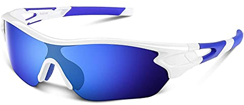 BEACOOL Gafas de Sol Polarizadas Gafas de Sol Deportivas Unisex Protección UV400 con Monturas Ligeras para Esquiando Ciclismo Carrera Surf Golf Conduciendo